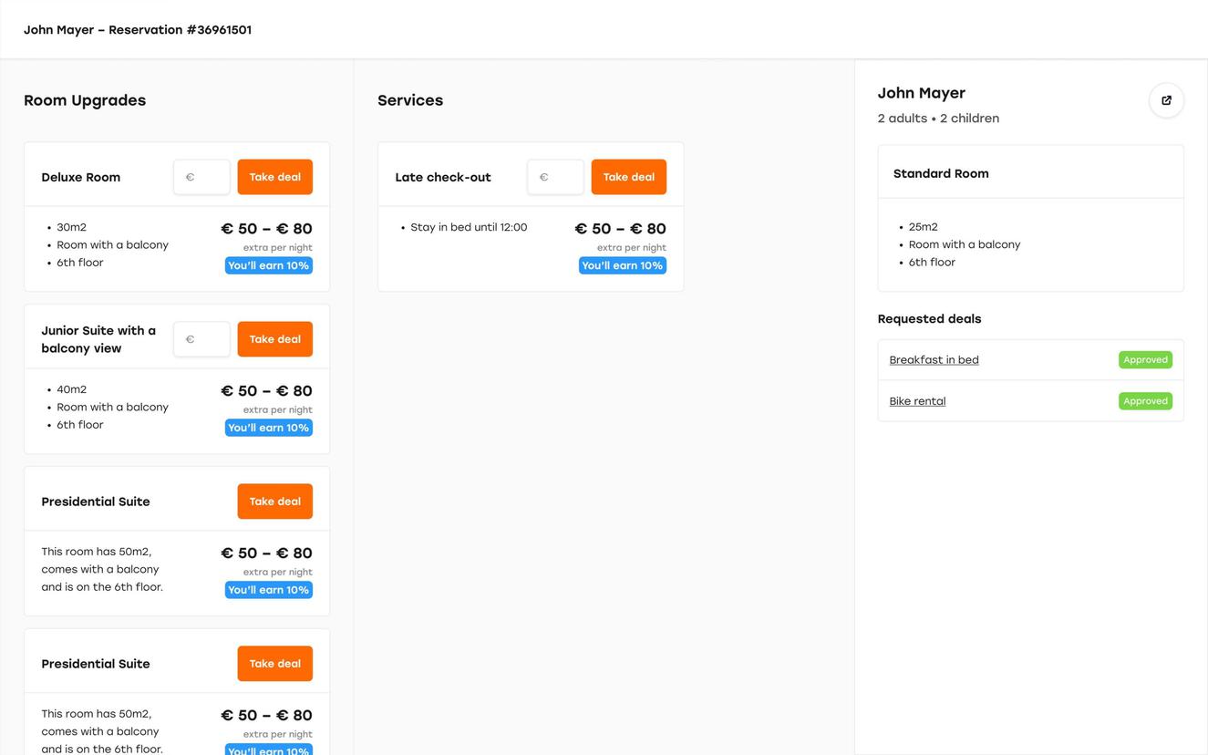 Front desk upselling MVP could change