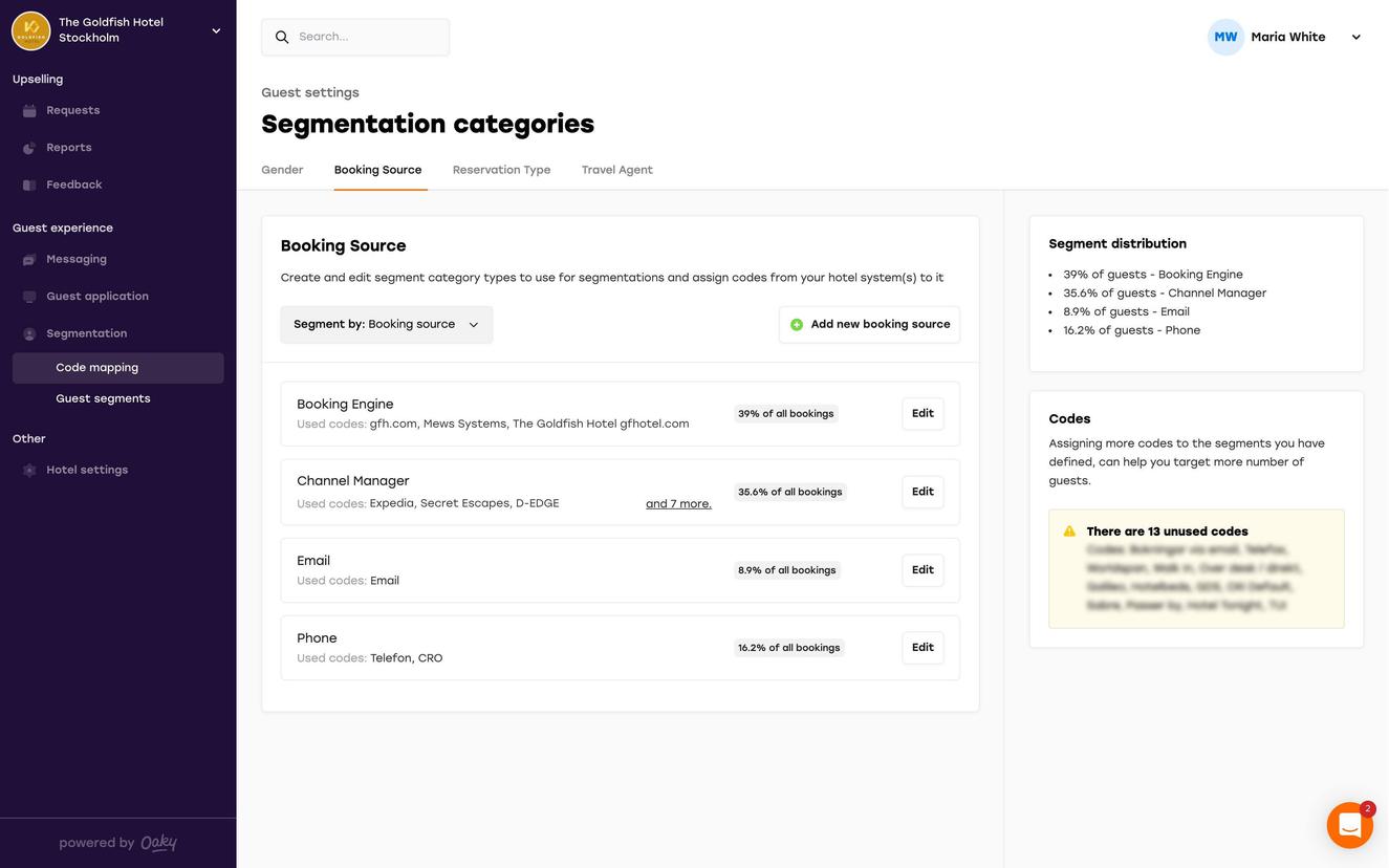 Guest segmentation