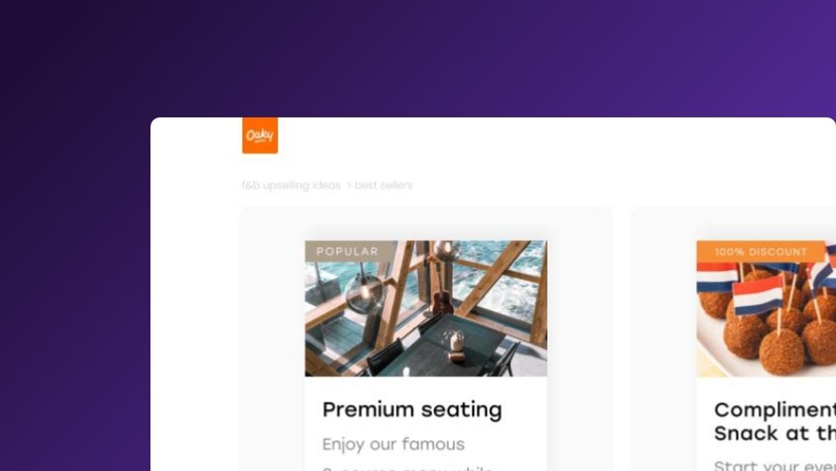 FB Hotel Upselling Ideas