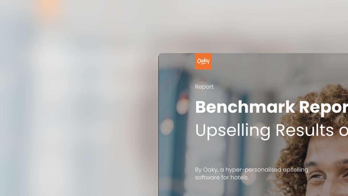 Thumbnail Hotel Upsell Benchmark Report Q1 2023 Oaky 1