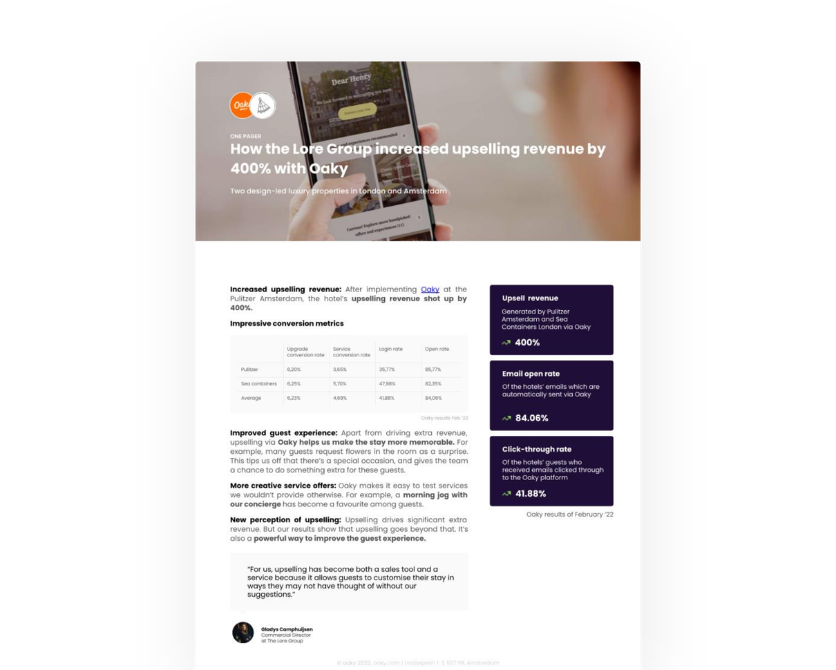 One pager Lore Group